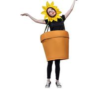 lmoikesz Flowerpot Stage Performance Suit Reliable Durability For Themed Events Polyester Party Parent-child Bonsai Potted Dress, Adult style