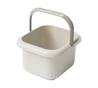 lmoikesz Foot Bath Soak Tub Lightweight Portable Foot Soak Bath Bucket Provides Effective Relief at Home Or Traveling Basin for Soaking Feet Footbath Bucket, White, 21.5x25x23.5cm