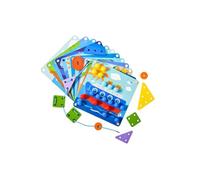 lmoikesz Fun Learning Tool 2-in-1 Mushroom Nail Threading Board For Color Recognition And Active Thinking Parent-child Interaction Hand Eye Coordination Wooden Toy