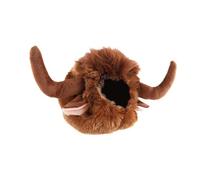 lmoikesz Funny Pet Bull Costume Dog Horn Wig Headwear Unique Adjustable Soft Headwear Pet Parties Halloween Funny Bull Costumes Prop Supplies Plush Dog Horn Wig Soft Halloween