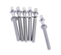 lmoikesz Heavy Duty Snare Screws Reliable Drum Tension Rods Complete Kit Essential For Any Percussion Instrument Maintenance Bass Drum Tension Rods With, Silver, M5x60mm