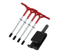 lmoikesz Ice Fishing Tent Anchoring Made Efficient with Ice Fishing Anchor Tool Set Complete with Durable Accessories Tent Stakes Shanty Anchor Accessories Winter
