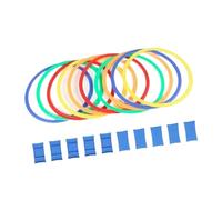 lmoikesz Innovative Circle Jumping Hoops Sport Training Rings Set Safe Materials Inspire Creative Play And Group Activity Speed Agility Rings Set Exercise Speed, 38cm