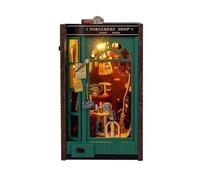 lmoikesz Invigorate Relaxation Spaces Through Miniature House Kits Bookend Decorative Bookends While Inspiring Conversation Puzzle DIY Wooden Dollhouse Bookend Model Decor