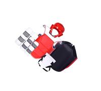 lmoikesz Karate Sparring Gear Set Boxing Headgear Essential Equipment For Professionals Includes Storage Bag For Easy Transport Thickened Adjustable Padded Taekwondo Chest Guard