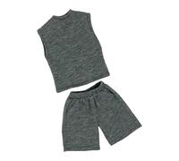 lmoikesz Kids Pretend Playset Doll Costume 1/6 Scale Vest Short Pants Excellent Gift for Fashion Lovers of Action Figures 1/6 Scale Vest and Short Pants Doll Outfits Suit