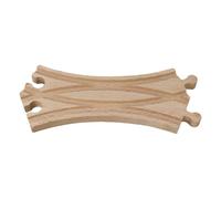 lmoikesz Landscape Decoration Train Track Child Kids Boys Encourages Imaginative Play By Allowing Custom Railway Wooden Train Track Portable Tracks Accessories, Wood color, 17.8x7.3x1.2cm