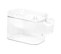 lmoikesz Lightweight Handheld Hamster Travel Cage Clear Carrier With Water Bottle Ice Storage Box And Comfortable Clear Pets Travel Carrier With Water Bottle Pets, No Handle Type, 16.5x12x12.5cm