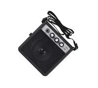 lmoikesz Lightweight Portable Mini Guitar Amp Speaker Compact Enables Easy Carrying Sound Travel Musicians Is Convenient To Carry When Playing Guitar On Move Portable Mini, black, 12.5x12.5x6cm