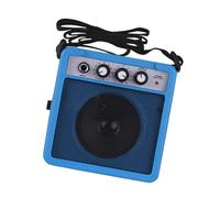 lmoikesz Lightweight Portable Mini Guitar Amp Speaker Compact Enables Easy Carrying Sound Travel Musicians Is Convenient To Carry When Playing Guitar On Move Portable Mini, blue, 12.5x12.5x6cm
