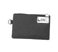 lmoikesz Locking Cash Bag Portable Wallet Male Pouch for Small Items Travel Friendly Jewelry Storage Easy to Change Password Lockable Money Purse Money Pouch, Black, 20.6x13.3cm