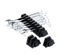 lmoikesz Magnetic Modular Wrench Organizer Rack, 24pcs Tool Storage for Toolbox Drawer Space-Saving Design Wrench Holder for Combination Ratchet Open-End Wrenches (Black)