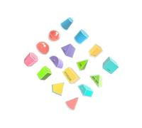 lmoikesz Math Education Folding Geometric Shapes Kids Learning Toys Engaging 3D Shapes Geometric Solids Pattern Blocks Solid Creative Resources Math Manipulative For Preschool Elementary Home