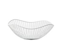 lmoikesz Metal Fruit Basket Multifunctional Exquisite Appearance Metal Fruit Baskets Metal Fruit Bowl Made With Metal Open Wire, white Straight small