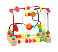 lmoikesz Mini Bead Maze Roller Coaster Puzzle Toy Colorful Beads Educational Developmental Fun For Children Protecting Childs Delicate Hands. Preschool Educational Toy Beads Math Colorful