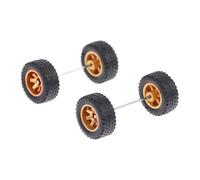 lmoikesz Modified Tire And Car Wheels Axles Miniature Roll Shaft Toys Essential Components For Crafting Unique Models Wheel Round Rod Axles For DIY Craft RC Car Truck, Gold, Type B
