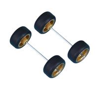 lmoikesz Modified Tire And Car Wheels Axles Miniature Roll Shaft Toys Essential Components For Crafting Unique Models Wheel Round Rod Axles For DIY Craft RC Car Truck, Gold, Type A