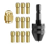 lmoikesz Multi 1/32 to 1/8 Replacement 4486 Drill Set Supports Various Drilling Needs Offers Efficiency and Durability Drill Bit Adapter Quick Change Collets Clamp