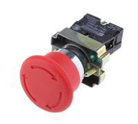 lmoikesz Mushroom Head Push Button XB2-BS542 Self-locking Latching Stop Button Reset Function For Enhanced Safety And Control Latching Rotary Stop Mushroom Emergency