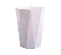 lmoikesz Neat Look Trash Can For Household Waste - Big Opening Antislid Bottom Kitchen Bedroom PP Office Home Easy Access, White, L