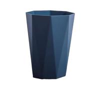 lmoikesz Neat Look Trash Can For Household Waste - Big Opening Antislid Bottom Kitchen Bedroom PP Office Home Easy Access, Dark Blue, S