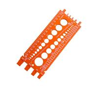 lmoikesz Nut Thread Checker Inch Metric Thread Tester Essential Measurement Tool Quick And Easy Size Evaluation Drill Bit Checker Gauge Ruler, Orange, 22x8.5cm