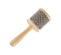 lmoikesz Percussion Instrument Educational Toys Beautiful Sound Wooden Cabasa Hand Shaker Designed For Young Learners Musical Instrument Musical Toy Shaker, Dia 6.5cm
