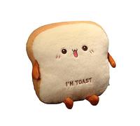 lmoikesz Plush Toast Bread Pillow Simulation Hot Dog Soft Doll Hand Warmer Sleeping Nap Cushion Home Boys Girls Toys Birthday, Cute