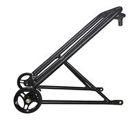 lmoikesz PODAY Folded Bicycles Rear Shelf Bikes Back Cargo Rack with Wheels Carrier Attachment Replacement for Brompton, Black