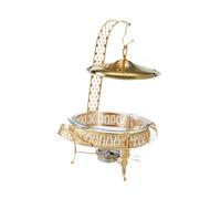 lmoikesz Portable Buffet Server Set With Chafing Dish Crafted Durable Glass Metal Efficient Food Serving Refrigerators Buffet Server With Hanging Lid Glass Metal