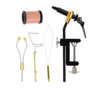 lmoikesz Portable Fly Tying Vise Fishing Equipment Essential Fly Tying Tools Making Fishing More Engaging for Beginners Bobbin Thread Holder Bobbin Holder, Light Pink