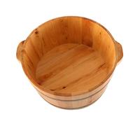 lmoikesz Portable Foot Bath Bucket Wooden Soak Basin Foot Massage Relaxation At Home Spa Or Outdoors Just Open and Convenient for Storage Without Taking Up Too Much Space