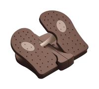 lmoikesz Portable Foot Stepper Leg Exerciser Mini Stair Stepper Exercise Machine Nonslip Bottom Stability Mini For Exercise Can Be Foldable And Applied Anytime, brown, 23.5x21.5x11.5cm