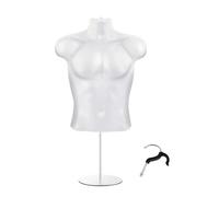 lmoikesz Portable Mannequin Hanger Clothes Display Stand With Rotating Hook Efficient Space Saving Solution For Visual Merchandising Professional Display Mannequin Torso With Stand