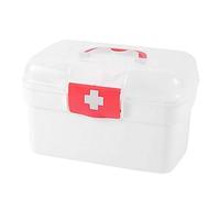 lmoikesz Portable Medical Box Travel First Aid Medical Box Features Durable Emergencies Providing Ample Space for Necessities. Dustproof Container First Aid Case