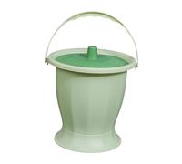 lmoikesz Portable Seat Urinal Chamber Pot Designed with Odor Isolation Provides Comfort for Men Women in Made of Pp Portable Toilet Urinal Night Urine Jug and Handle, Green Without Ring