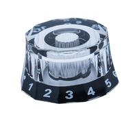 lmoikesz Potentiometer Cap Bass Knob Electric Guitar Knobs Easy To Install Featuring Volume Control Knobs Essential For Performances Electric Guitar Bass Speed Control Volume, Black, 25.08mm