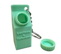 lmoikesz Practical Pill Container Keychain For Easy Medication Access Anytime ABS Keychain Clothing Bag Accessories Handbags, green