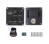 lmoikesz Preamp System Guitar Pickup Onboard Adjustable Sound Enhances Acoustic Guitar Experience At Events Unit Is Sturdy Yet Lightweight. Onboard Size Measures 51x 51mm While