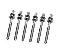 lmoikesz Precision Drum Tension Rods Tight Drum Screws Accessories Essential Parts For Jazz Repair Artistic Work Bass Tension Rods With Washers Replacement, Silver, M5x45mm