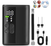 lmoikesz Rechargeable Mini Electric Pump With Fast Inflation Capabilities | 2600mAh Battery For Road Bikes Play -power-compressor-rechargeable-motorcycle Mini Electric Bike Pump