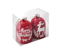 lmoikesz Red Iron Horn Christmas Bell Ornaments, Big Bells for Christmas Wreath Home Garden Party Large Tree Decor Pendant with Deer Pattern for Xmas Festive Atmosphere (Letter Deer)