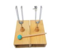 lmoikesz Resonant Tuning Fork With Wood Resonator Box Sound Wave Testing And Educational Demonstrations And Sound Conduction Of Various Substances. Tuning Fork W/Wood Resonator