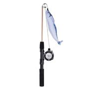 lmoikesz Retractable Cat Fishing Pole Toy Offers Exciting Engaging Playtime Experiences For Cats Helping Stay Active Cat Toy Fishing Pole Rod, 3#