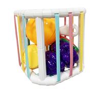 lmoikesz Sensory Bin Baby Shape Sorter Toy Multicolor Fruits Educational Learning Color Sorting Sensory Bin Gifts For Kids Kids Color Sorting Toys Gifts