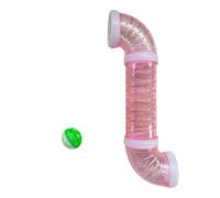 lmoikesz Sensory Board Parts Tunnel Toys Offer Challenging Interactions With Busy Board DIY Accessories For Toddlers Tube Playtime Activity Parts Learning Pipe Educational Items , Pink , 30cm