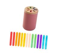 lmoikesz Shape Blocks Toy Box Early Development Offers Fun Interaction For Kids While Promoting Color Sorting And Shape Matching Skills Color Sorting Toy Wooden Activity Center, Style B