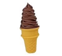 lmoikesz Simulation Ice Cream Faux Ice Cream Toys Versatile Prop For Kids Play Fake Cone Artificial Model Available Online Cake Decorating Fake Food Dessert Photo Prop, Brown, 6x6x14cm