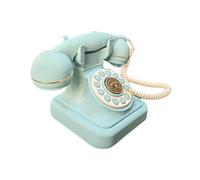lmoikesz Sleek Old Fashioned Landline Phone Model Combines Class With Practicality In Audio Guest Book For Weddings Landline Phone Model Desk Telephone Old Fashioned, Blue, 14.5x14.5x16.5cm