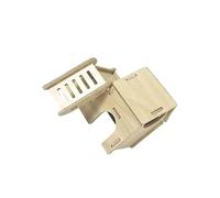 lmoikesz Small Hamster Wood House Hideout Platform Unique Hamster Burrow Supports Fun Playtime Activity Resting And Chewing Needs Small Animals Habitat Hides House Hut Pets, Style A